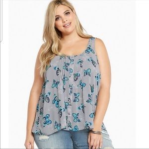 Torrid Butterfly Tulip Top